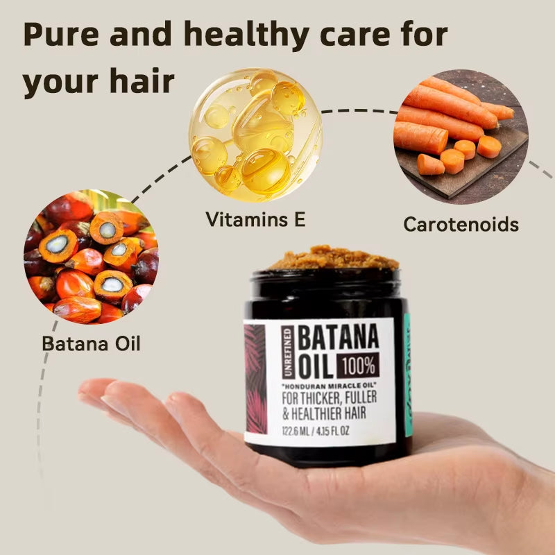 Factory Wholesale 60Ml Batana Oil 4 in 1 Organic Unrefined 100 % Pure Batana Oil for Moisturizing Hair